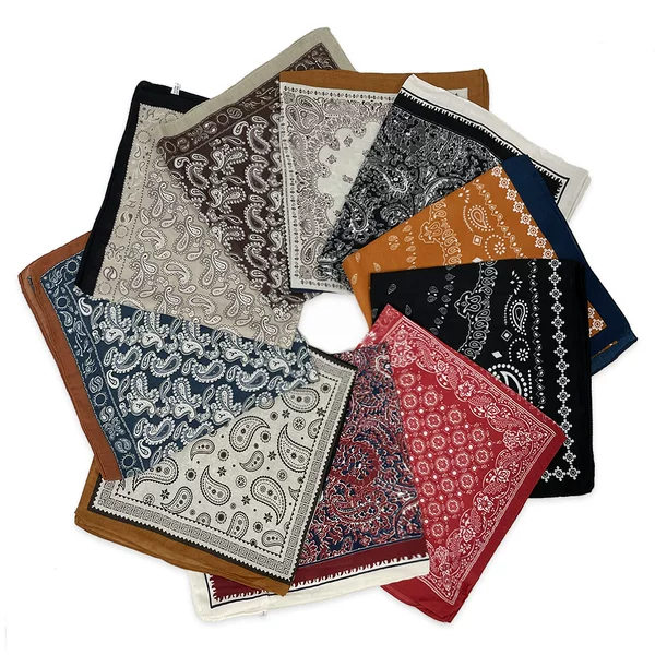 Cross-Border Wholesale Cashew Flower Silk Scarf European and American Decorative Fashion High-End Silk Scarf Autumn and Winter American Style Turban for Women