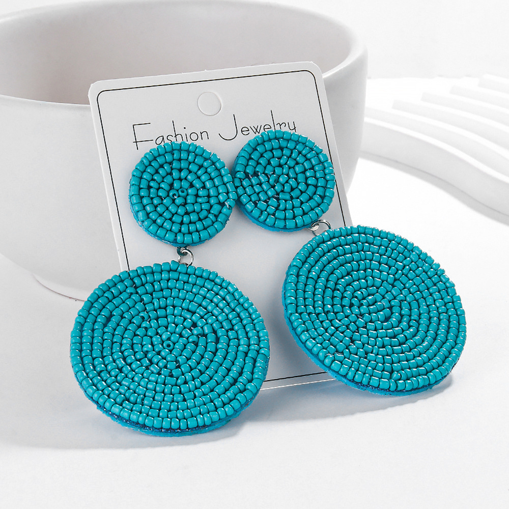 Drop Earrings Classification 1 Pair Vacation Round Seed Bead Drop Earrings