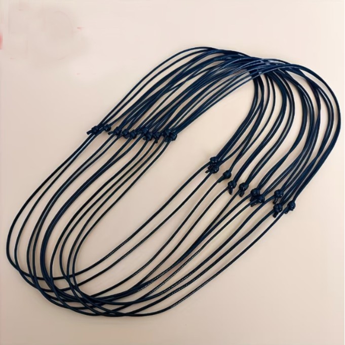 DIY Handmade Knotted Leather Cord Necklace Pendant Cord Accessories Jade Pendant Hanging Cord Necklace Cord Braided Wax Cord