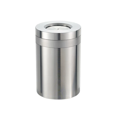 Car-Mounted Ashtray with Lid, Car ashtray - silver-glossy-car-ashtray