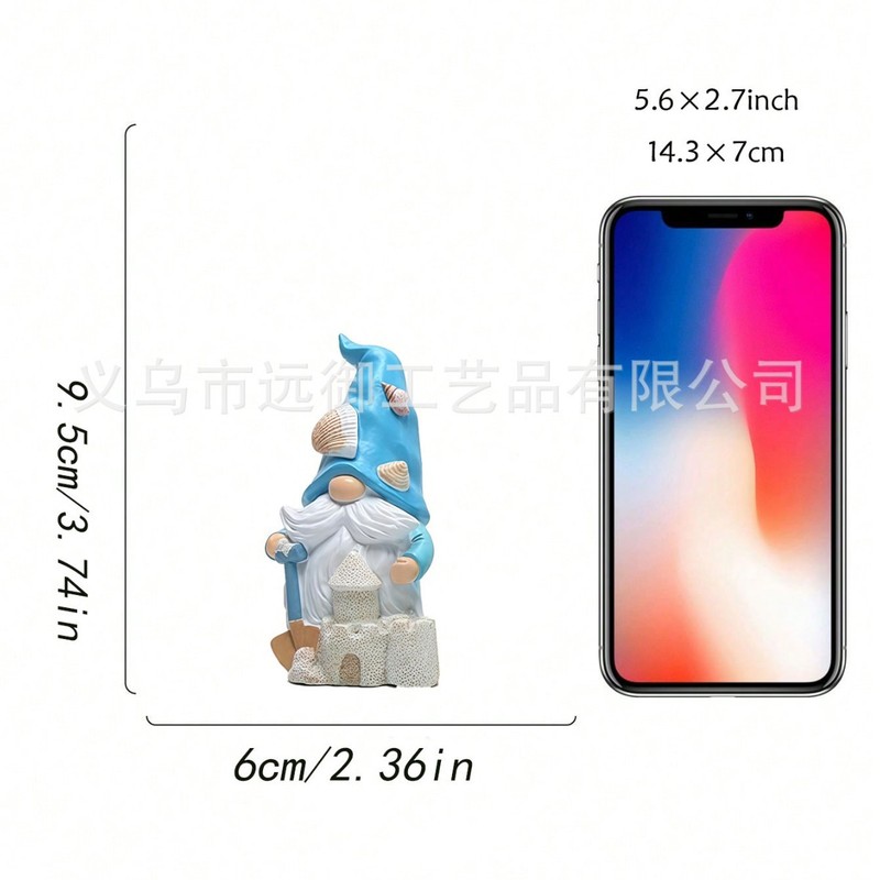 跨境新品亚马逊爆款树脂可爱小精灵摆夏季海洋元素装饰品创意海洋|undefined