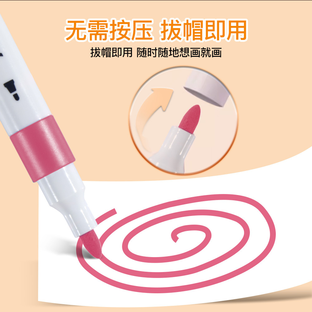 marcador de acrílico especial para estudiantes lavable no sucio mano diy cuaderno de dibujo de acuarela marcador de color plegable