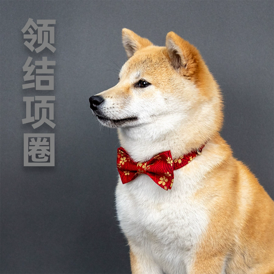 Трансграничный ретро хлопчатобумажный галстейк-бабочка для домашних животных воротник-бабочка собака джентльмен серия золотой цветочный шарф