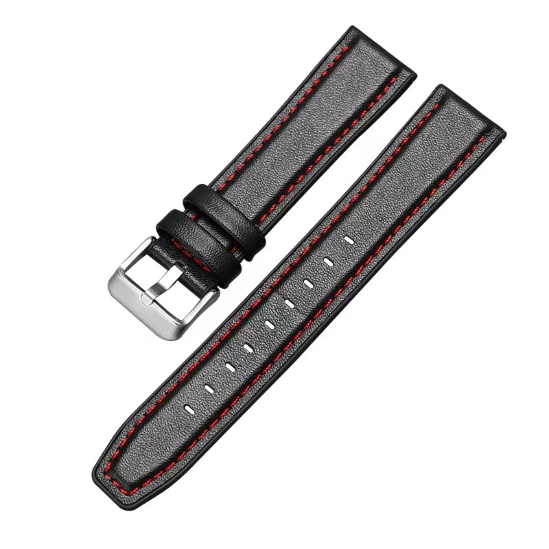 Aplicable para Huawei GT correa cubierta de cuero de silicona fondo reloj 22mm correa de reloj Xiaomi silicona piel de venta directa