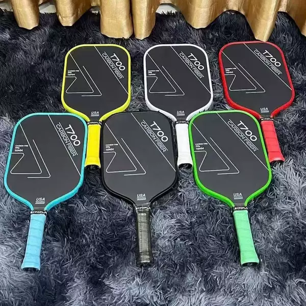 T700 Carbon Fiber Fine Frosted Cloth Pattern Pick Rack pickleball suit 16mm Professional Pattern Yellow DIY