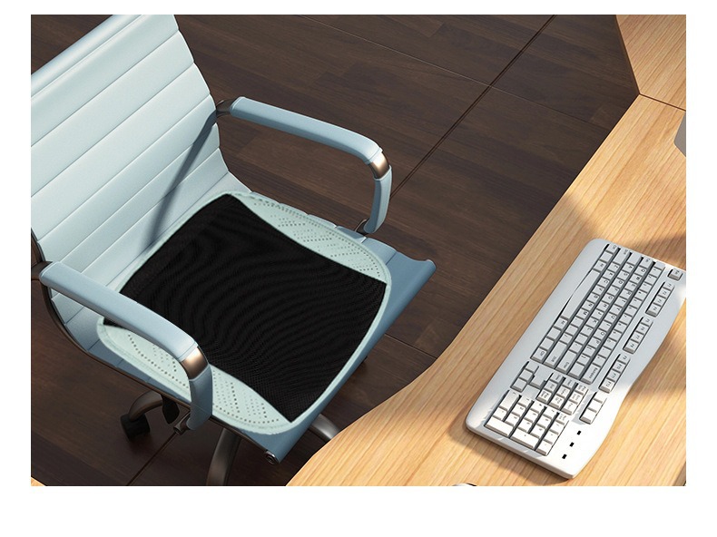 Car Seat Cushion, Summer Cooling and Ventilating Seat Cushion, Breathable and Heat-Dissipating, Household USB Fan Seat Cushion, Car Ice Silk Cooling Cushion