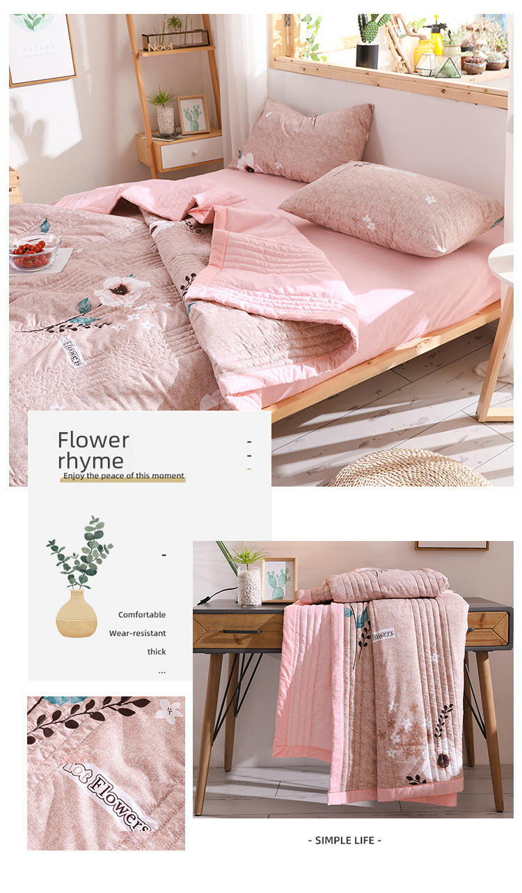 Postage Delivery Gift Bag] Small Fresh Water Washing Summer Cool Quilt Air Conditioned by Live Broadcast Explosions Supply of One Piece