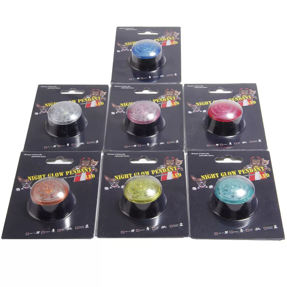 新款宠物发光吊坠狗狗LED挂饰挂牌夜光吊坠宠物用品饰品工厂批发