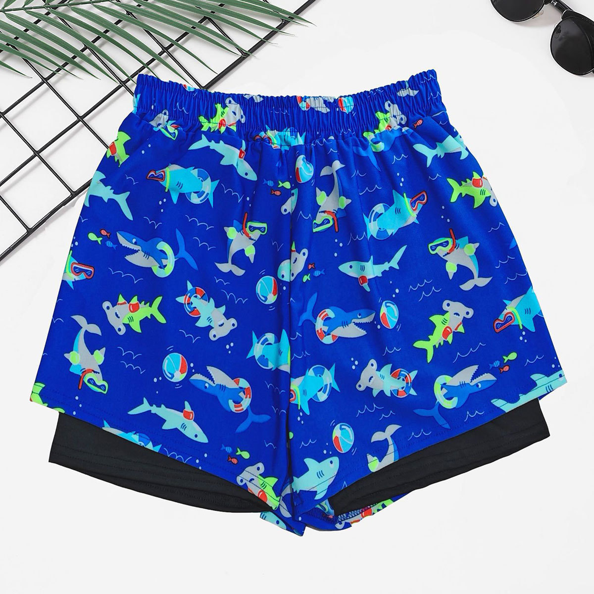 Bañador para niños, traje de baño profesional de secado rápido para niños, equipo de entrenamiento de natación para niños de doble capa anti-vergüenza para niños grandes