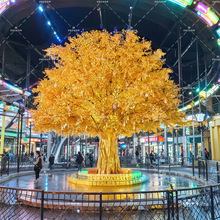 仿真大型金榕树摇钱树许愿树假发财树商场酒店广场装饰打卡仿真树