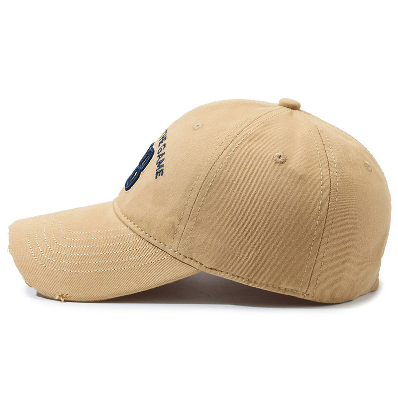 Washed Baseball Cap For Men And Women Embroidered Letter Style_voghion.com