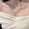 Small design universal necklace, chain for key bag , accessory, 2024 years, simple and elegant design, trend of season, Korean style