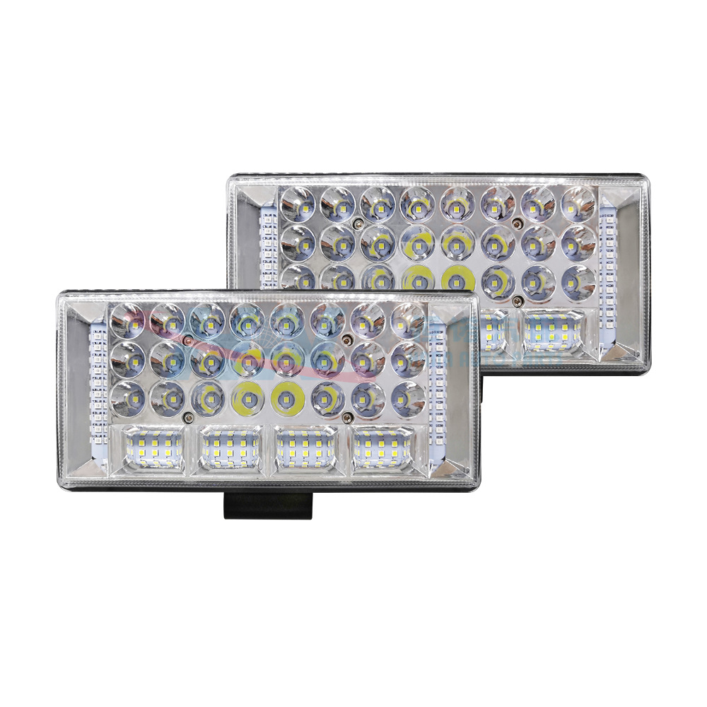 Coche LED luz de trabajo cuadrado 16LED 48w luz auxiliar faro modificado fuera de carretera luz de trabajo proyector