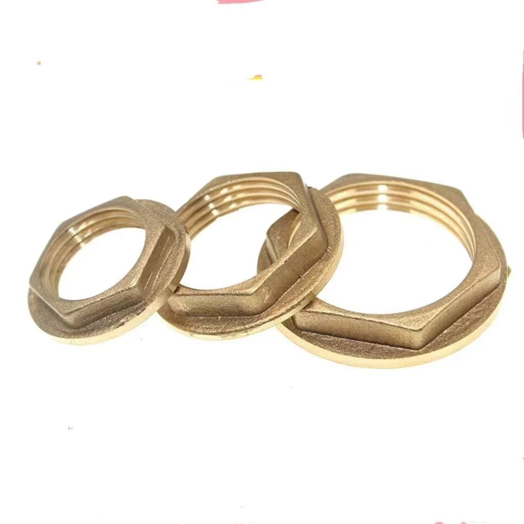Латунная заглушка с фланцем, заглушка 1/2" 3/4" 1" латунная шестигранная прижимная заглушка для крана/бачка с внутренней резьбой