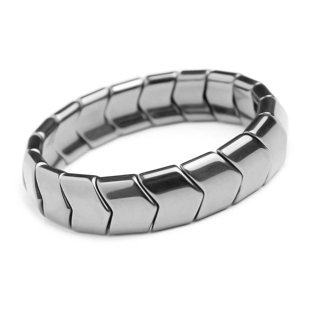 Fashion Geometric Haematite Polishing Bracelets 1 Piece