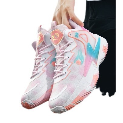 Zapatos de baloncesto Yuan Yuan para hombres y mujeres parejas de tela de malla transpirable antideslizante zapatos deportivos estudiantes jóvenes zapatos de combate real alta