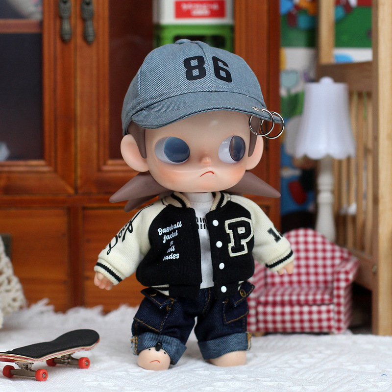20cm Gazi Sister Doll Clothes, Baseball Uniform in American School Style, Zsiga's Dream Place 1/8 Scale Movable Doll Clothes