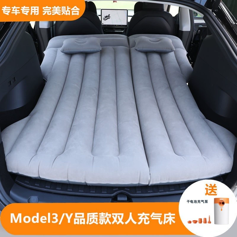 Автомобильная надувная кровать, подходящая для матраса Tesla Model Y/3, автомобильный спальный артефакт, автомобильный задний спальный коврик для путешествий