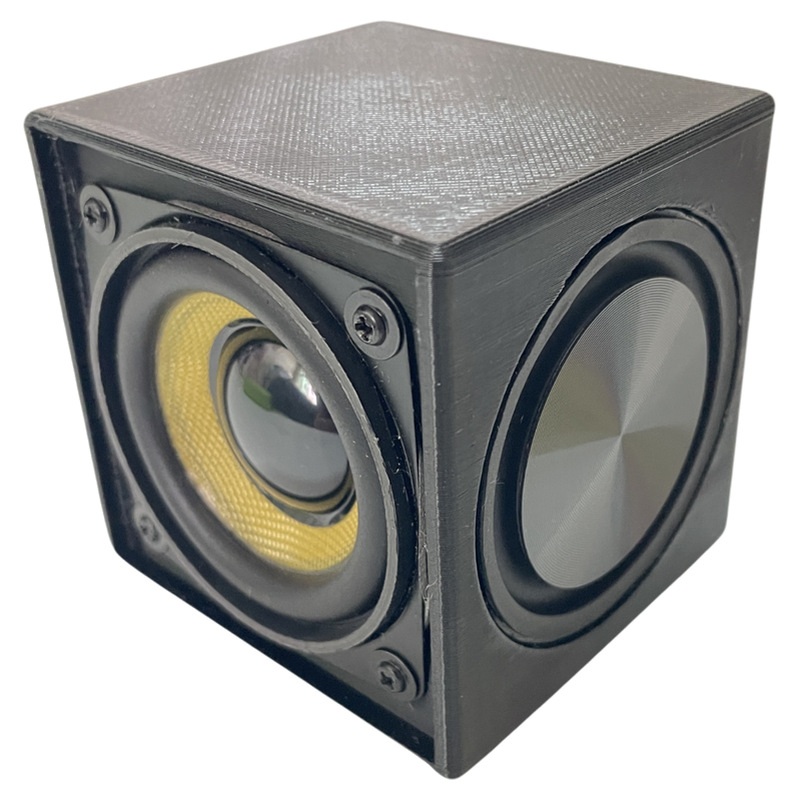 3D打印2寸重低音无源音箱双被动辐射器15W钕强磁盆喇叭低音强