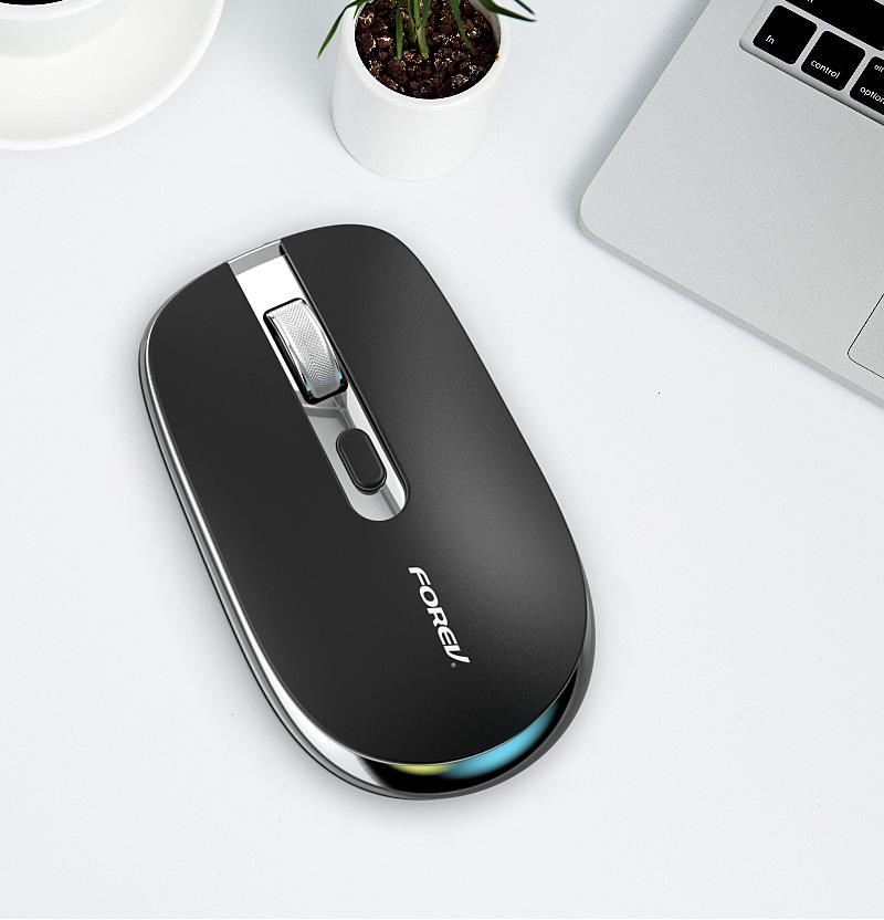 Advanced Electroplated FV903 Silent Business Exquisite Gift Desktop Laptop Wireless Mouse_voghion.com