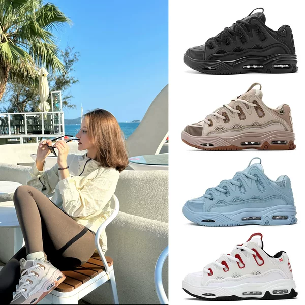 Popular foreign trade item OSIRIS D3 street retro trendy chunky sneakers for men and women with air cushion and height increase