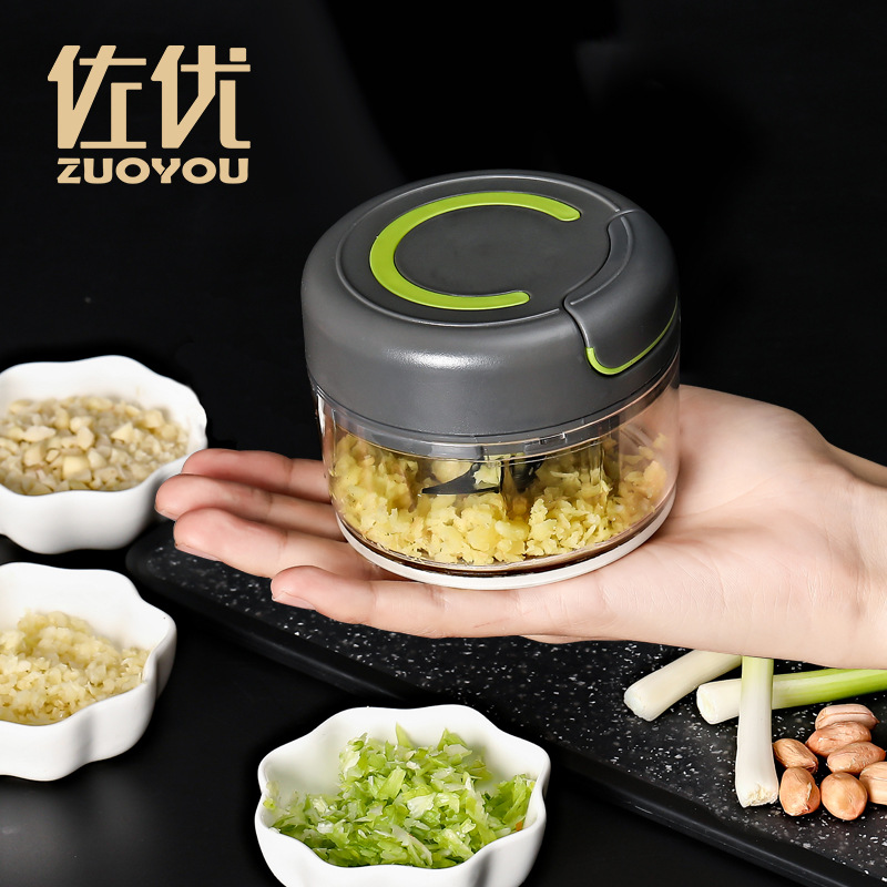 Zuoyou garlic grinder small kitchen household garlic grinder manual garlic grinder garlic puller mini garlic grinder