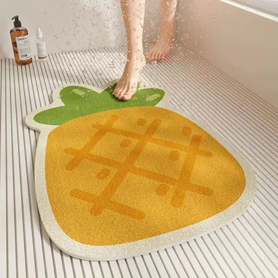 Avtomobil döşəmə paspasları — Mat, Shower Room, Children's Bath - sweet-pineapple-4060cm-hollow-wire-circle
