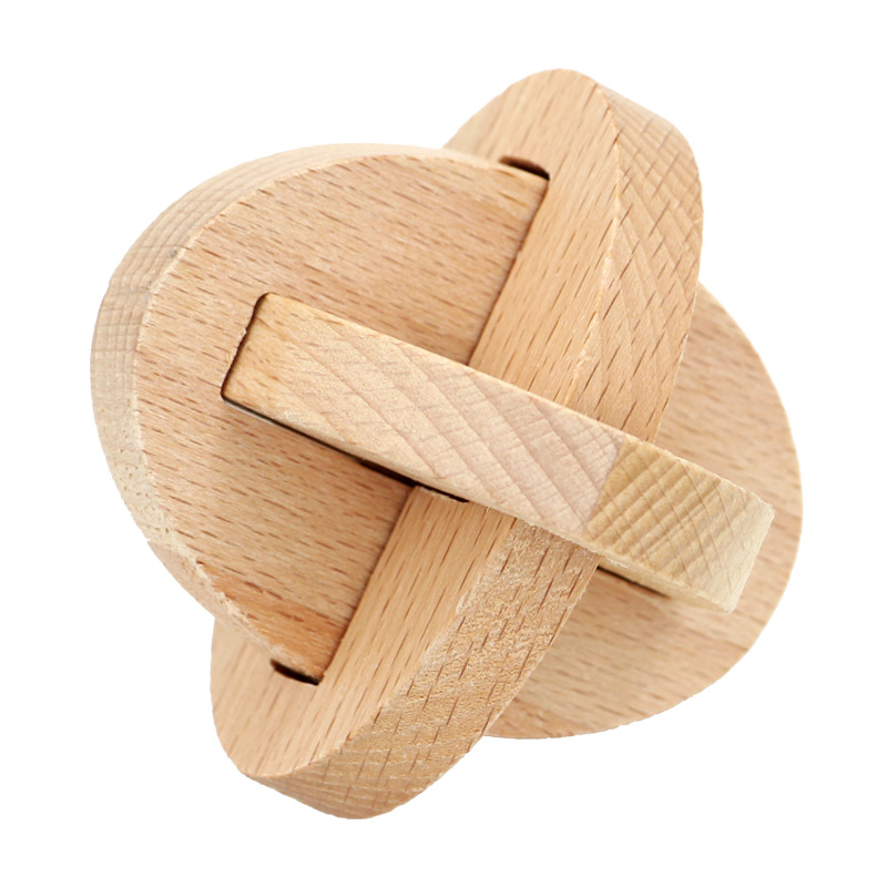 Cerradura de Kongming de juguete de madera para niños Cerradura de Kongming Cerradura de Luban Juego completo de embutir clásica de juguete de madera Cerradura de Kongming