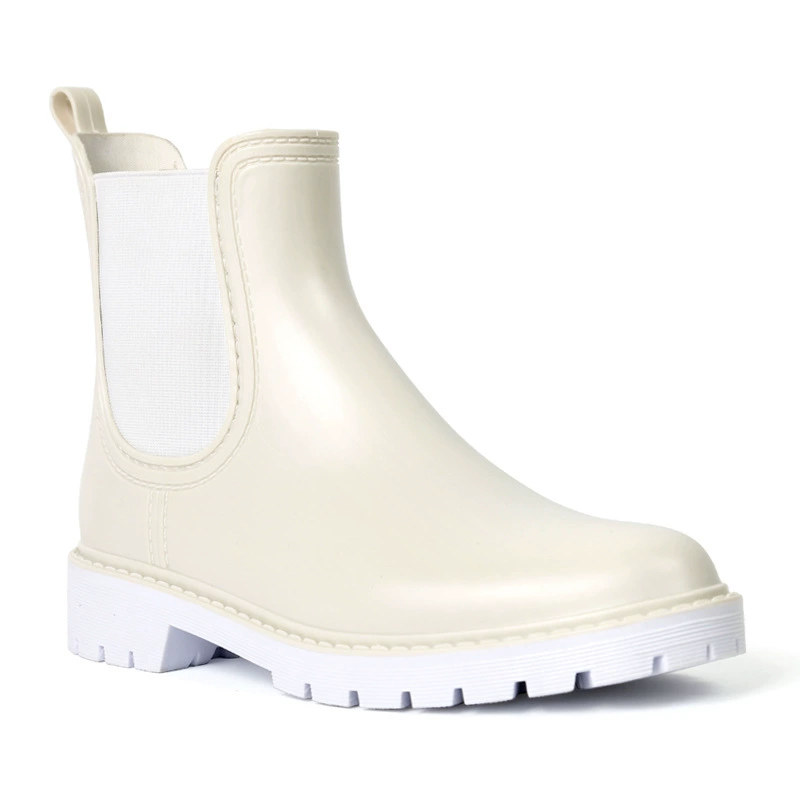 Водная обувь, женская непромокаемая обувь с короткими трубками, стильная модная универсальная верхняя одежда, милые женские сапоги, эластичная дымовая трубка