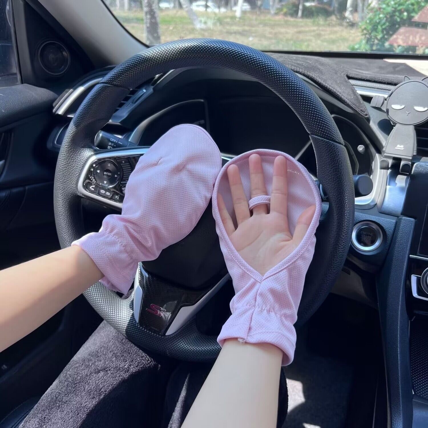 여름 선 스크린 장갑 야외 승마 미끄럼 방지 통기성 자외선 햇빛 장갑 남성과 여성을위한 얇은 전시 장갑