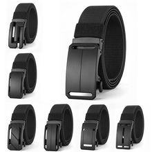 皮带男士无牙自动扣腰带潮流百搭免打孔多色可选休闲弹力编织现货
