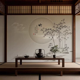 墙纸、壁纸;墙布;壁画