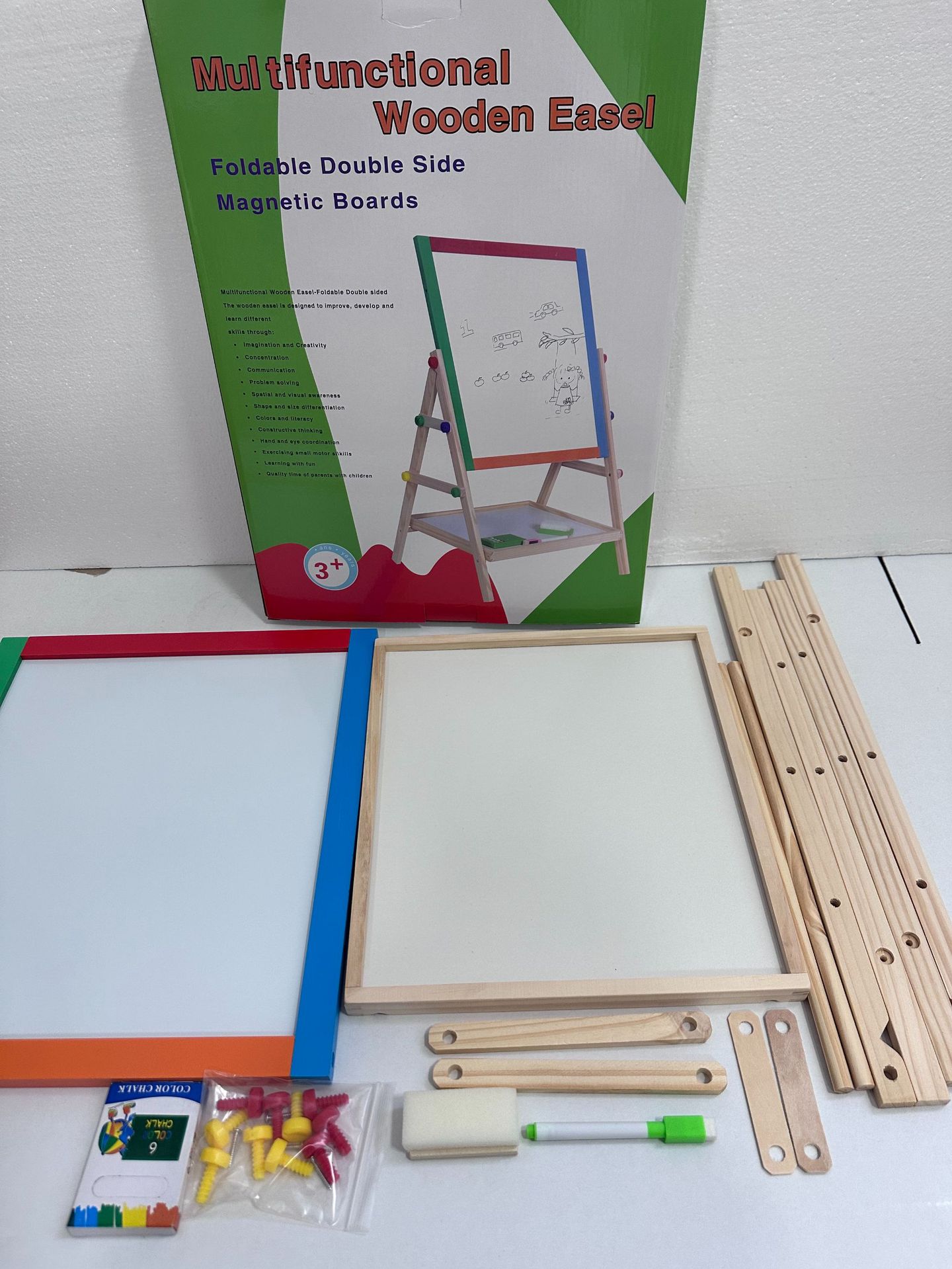 Fábrica directa de juguetes de puzzle niños tablero de madera tablero de pintura estante tablero de cálculo elevación tablero de aprendizaje magnético tablero blanco