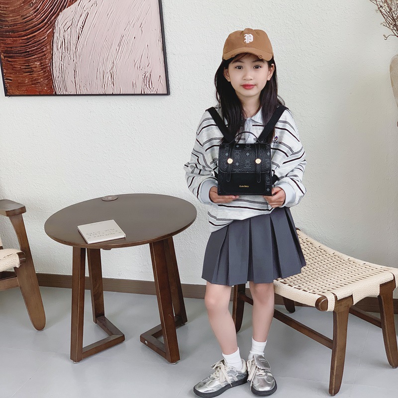 Mochila escolar de estilo universitario de moda, caricatura encantadora impresión de oso, mochila para niños y niñas, nueva bolsa infantil transfronteriza