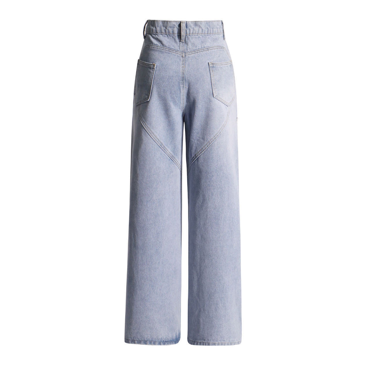 Damen High-waist Jeans Mit Strass Im Geraden Schnitt Modern_voghion.com