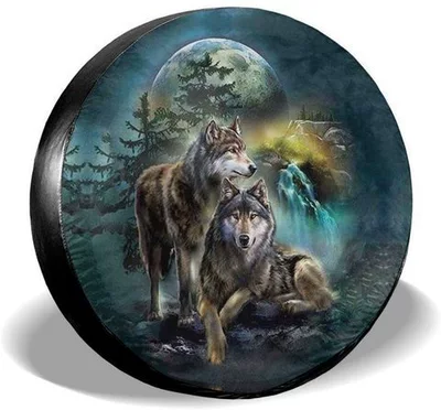 Cross-border White Tiger Printing Spare wheel cover - car-spare-tire-sleeve-z93-s9ed157012457431287bc28d9f773d4c6yjpg