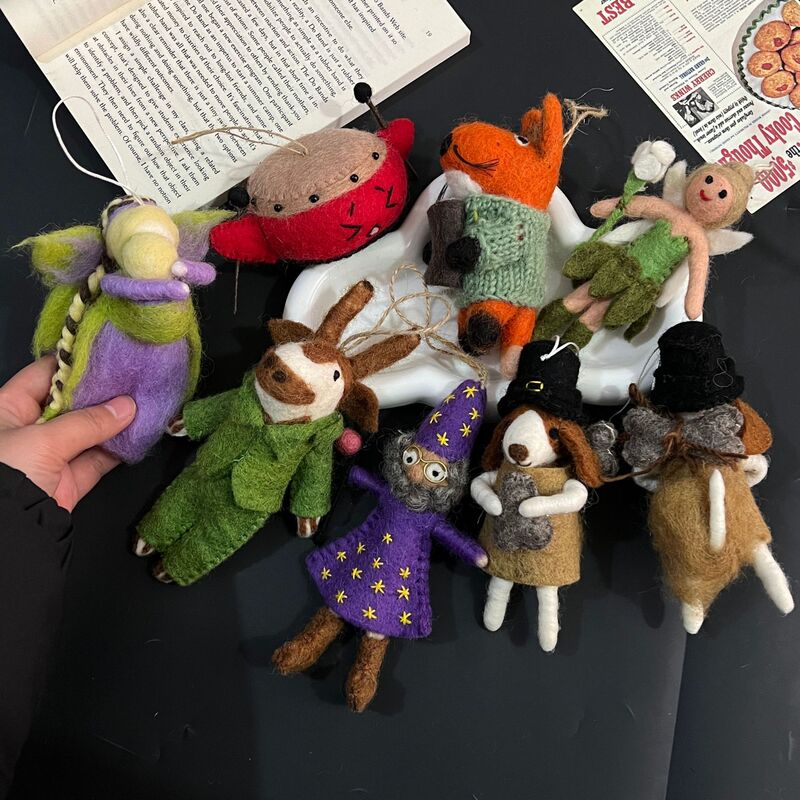 New Korean Animal Wool Felt Finished Pendant Backpack Decoration Miu Style Bag Hanging Jewelry Female Keychain Accessories