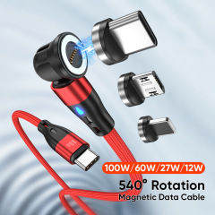 新しいエルボライン磁気データケーブル 1 対 3 6 イン 1 コンピュータ電話ケース 66w100W 高速充電
