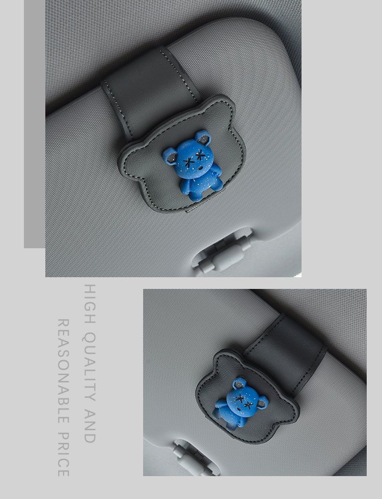 Car-Mounted Glasses Clip, Sunglasses Holder, Sun Visor Storage Box, Multifunctional Clip for Car Driver's Seat
