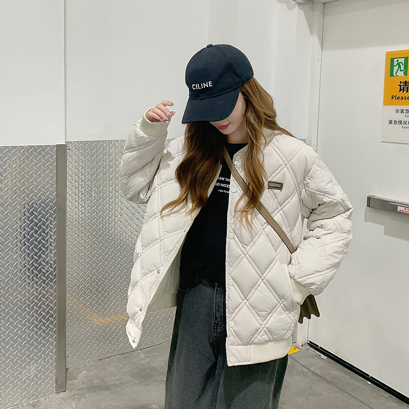 Nuevo invierno plumón de algodón mujer corto casual suelto chaqueta de algodón coreano de moda chaqueta de algodón caliente image 7
