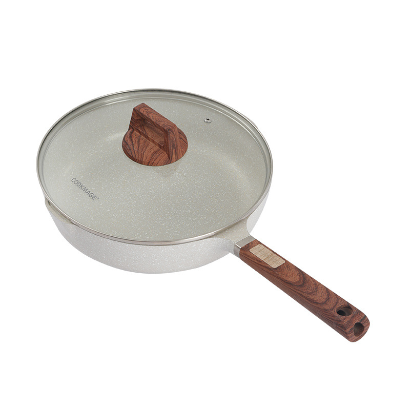 Juego de ollas conjunto completo de utensilios de cocina para el hogar juego de tres piezas Cocina de Inducción universal wok antiadherente olla sopa olla sartén combinación