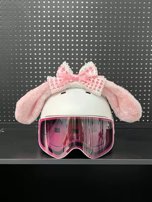 Bow Tie Sweet Cat Ear | Motosiklet dəbilqələri - cinnamon-dog-pink