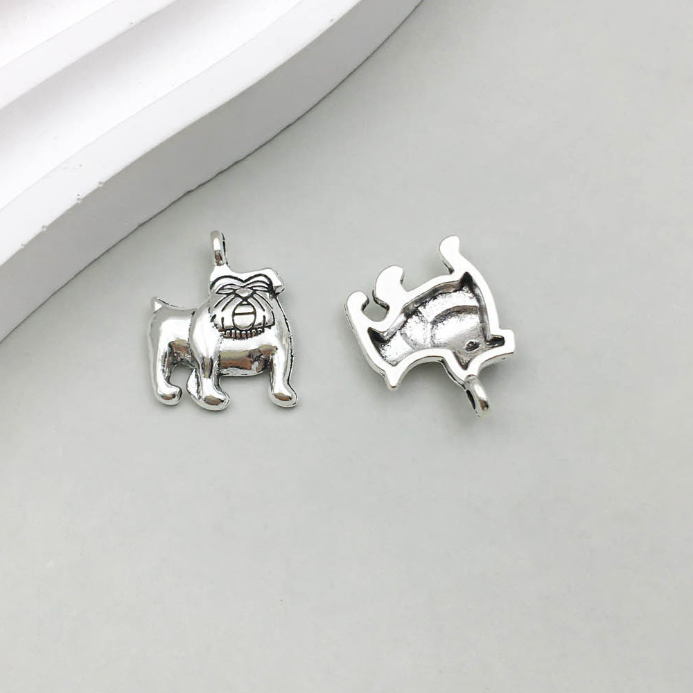 1 고대 실버 개 15*18mm-1.1g-10368