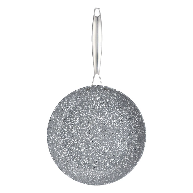 [Для коммерческого и домашнего использования] Сковорода из камня майфан с плоским дном и антипригарным покрытием для яиц и блинов, подходит для индукционных плит, прочная и износостойкая.