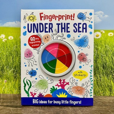 Libro de pintura con huellas dactilares para niños con sellos y tintas ecológicas juego creativo educativo