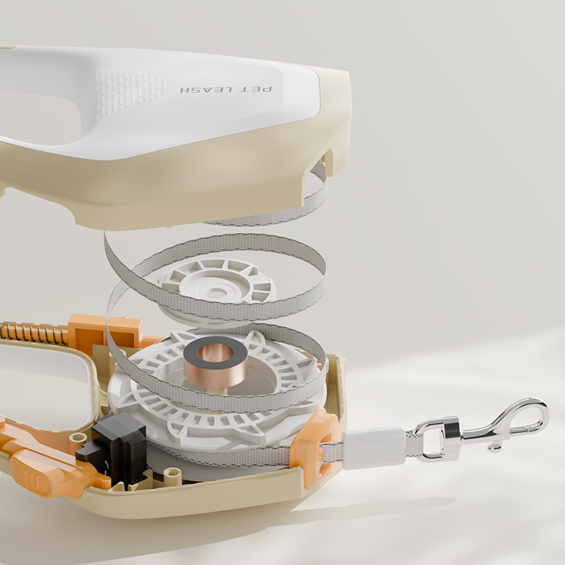 Nuevo tipo de cuerda de tracción de mascotas retráctil cuerda de perros pequeños y medianos cuerda de perros portátil para caminar artículos de mascotas al por mayor transfronterizos