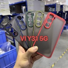 跨境适用于vivoY315G手机壳亚克力精孔肤感全包防摔二合一保护壳