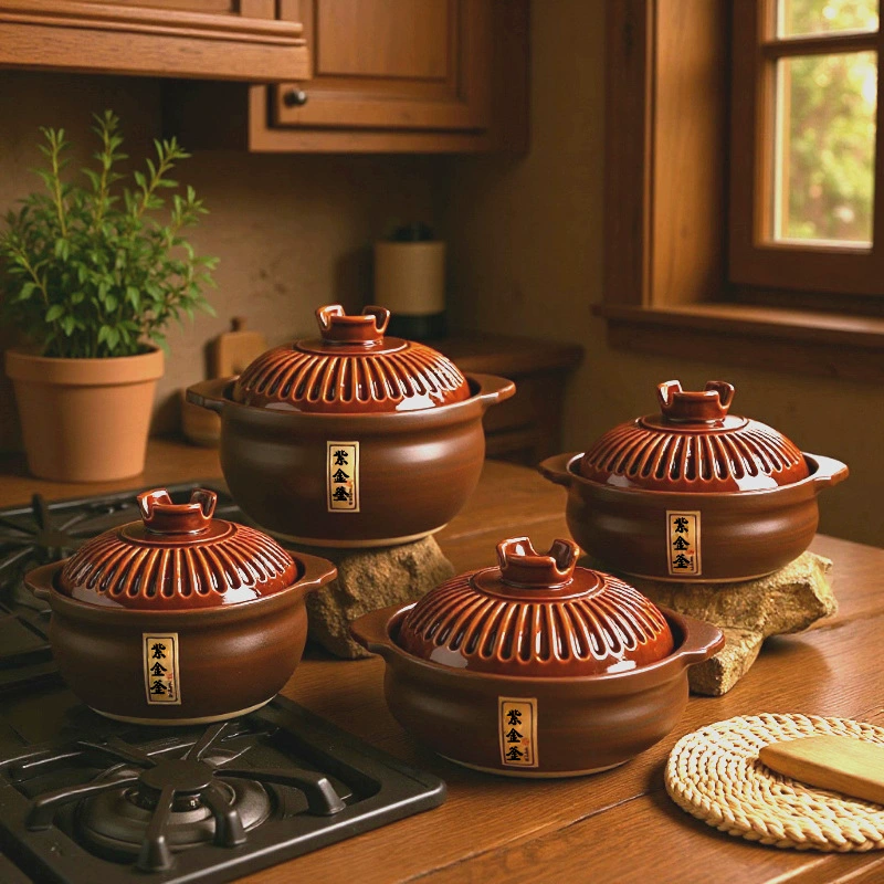 Factory wholesale ceramics pot gravi pot casserole soup to resist high temperature ceramic health casserole soup soup soup year annual conference gift