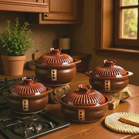 Factory wholesale ceramics pot gravi pot casserole soup to resist high temperature ceramic health casserole soup soup soup year annual conference gift