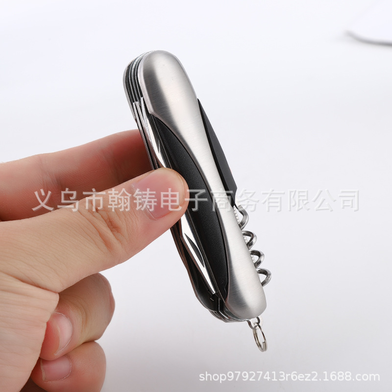 厂家直供多功能瑞士军刀折叠户外刀9开11开水果刀不锈钢礼品小刀
